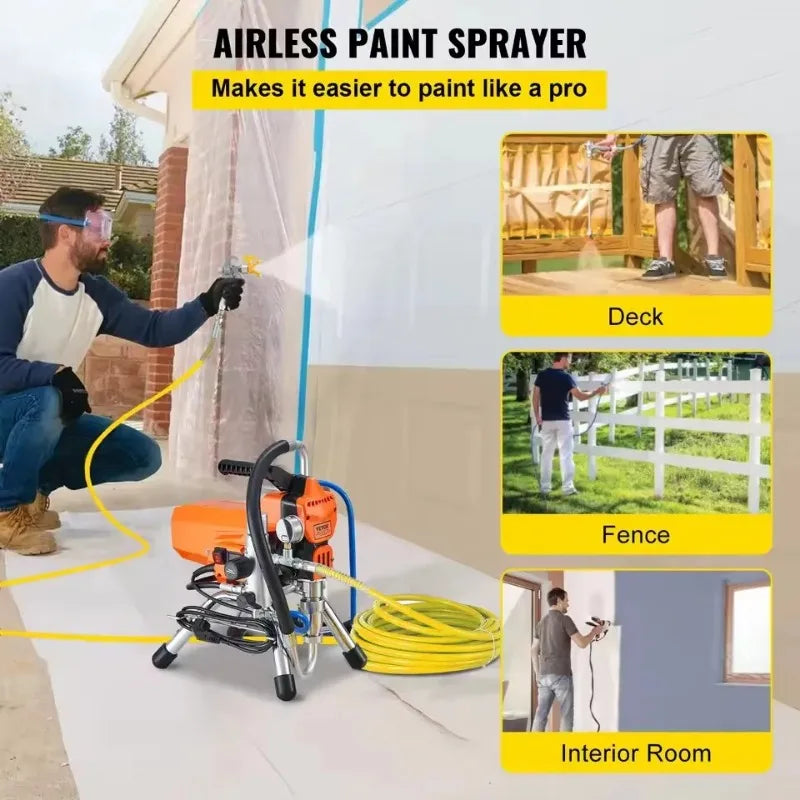 Pistola de Pintura Airless 1600W – Alta Pressão 3000 PSI