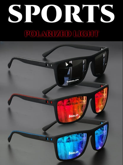 Óculos de Sol Polarizados com Armação Quadrada – Lentes UV400 Espelhadas | VEGUEROS