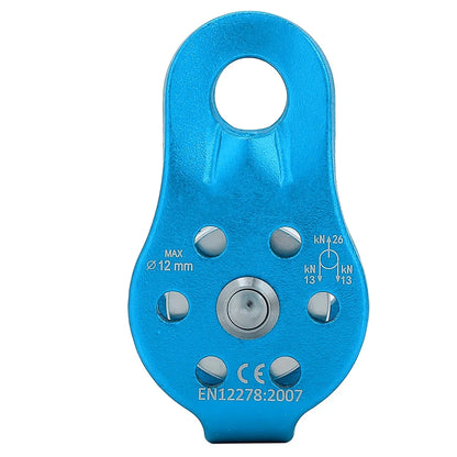 Polia Simples Giratória 26KN em Liga de Alumínio para Corda 12mm – Escalada e Resgate | DOACT