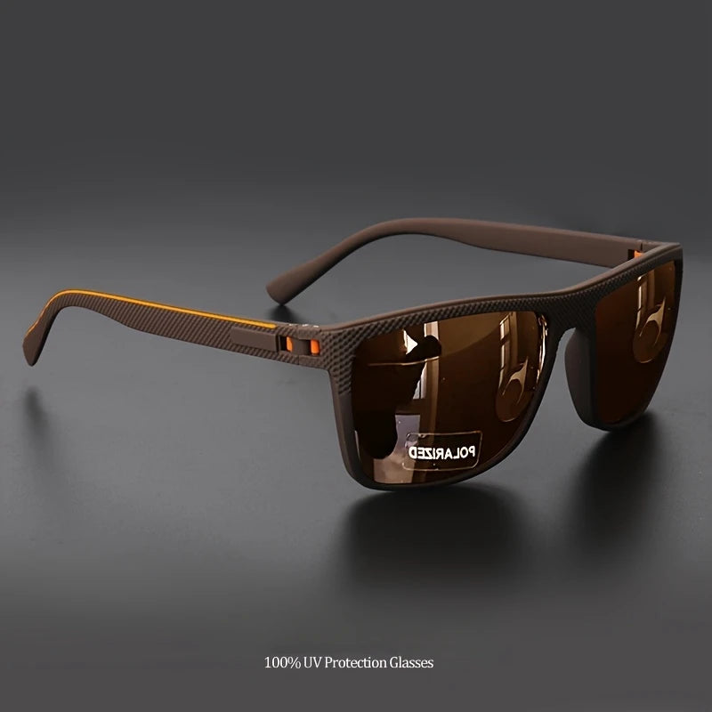 Óculos de Sol Polarizados com Armação Quadrada – Lentes UV400 Espelhadas | VEGUEROS