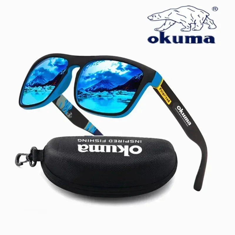 Óculos de sol polarizados Okuma UV400 oferecem proteção superior contra os raios ultravioleta, garantindo segurança ocular durante atividades ao ar livre. Seu design versátil os torna ideais para caça, pesca, condução e ciclismo, adaptando-se a diver