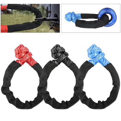 Corda de Reboque Soft Shackle 41000lbs – Offroad 4x4 para Jeep, Truck e SUV | TAOTAOCAR