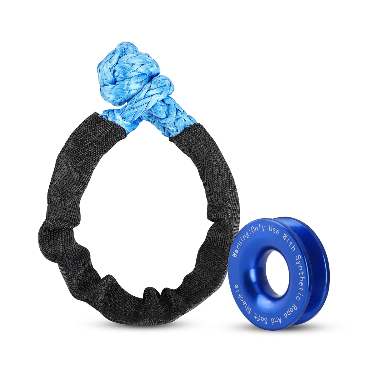 Corda de Reboque Soft Shackle 41000lbs – Offroad 4x4 para Jeep, Truck e SUV | TAOTAOCAR