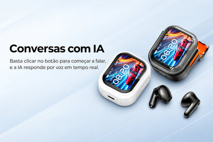 Auriculares Bluetooth HTC NE20 com tradução por IA, ecrã LED tátil, longa autonomia e fita de transporte