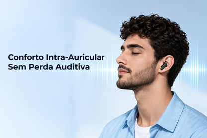 Auriculares Bluetooth HTC NE20 com tradução por IA, ecrã LED tátil, longa autonomia e fita de transporte