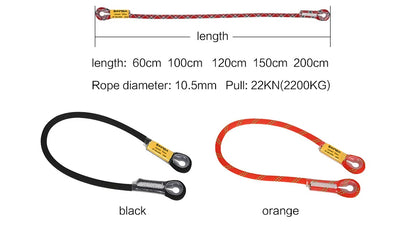 Corda Estática de Escalada 10.5mm – Fita de Segurança Profissional para Montanhismo