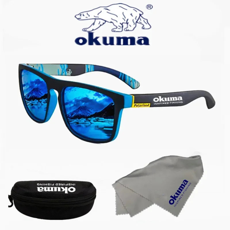 Óculos de sol polarizados Okuma UV400 oferecem proteção superior contra os raios ultravioleta, garantindo segurança ocular durante atividades ao ar livre. Seu design versátil os torna ideais para caça, pesca, condução e ciclismo, adaptando-se a diver