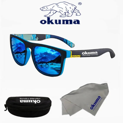 Óculos de sol polarizados Okuma UV400 oferecem proteção superior contra os raios ultravioleta, garantindo segurança ocular durante atividades ao ar livre. Seu design versátil os torna ideais para caça, pesca, condução e ciclismo, adaptando-se a diver