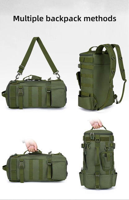 Mochila de Pesca Multifuncional com Suportes para Canas – Sistema MOLLE | SCIONE