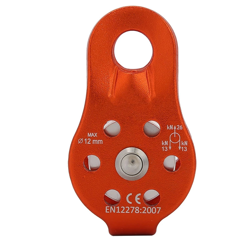 Polia Simples Giratória 26KN em Liga de Alumínio para Corda 12mm – Escalada e Resgate | DOACT