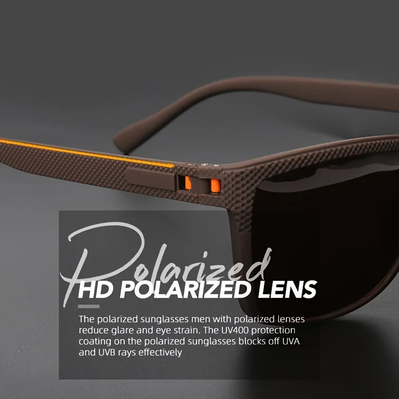 Óculos de Sol Polarizados com Armação Quadrada – Lentes UV400 Espelhadas | VEGUEROS