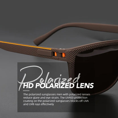 Óculos de Sol Polarizados com Armação Quadrada – Lentes UV400 Espelhadas | VEGUEROS