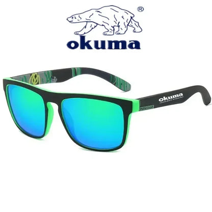 Óculos de sol polarizados Okuma UV400 oferecem proteção superior contra os raios ultravioleta, garantindo segurança ocular durante atividades ao ar livre. Seu design versátil os torna ideais para caça, pesca, condução e ciclismo, adaptando-se a diver