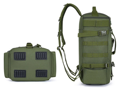 Mochila de Pesca Multifuncional com Suportes para Canas – Sistema MOLLE | SCIONE