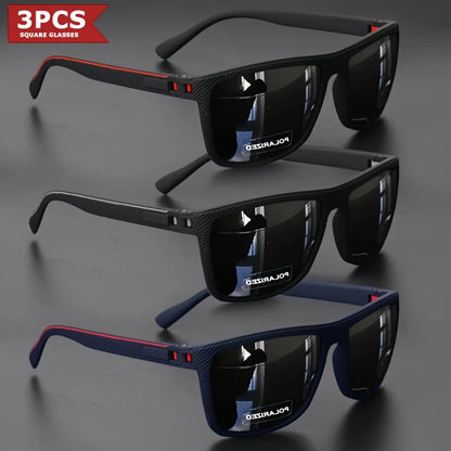 Óculos de Sol Polarizados com Armação Quadrada – Lentes UV400 Espelhadas | VEGUEROS