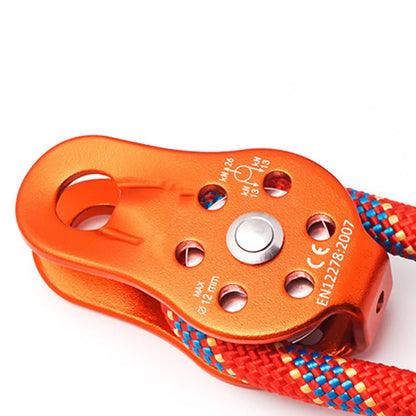Polia Simples Giratória 26KN em Liga de Alumínio para Corda 12mm – Escalada e Resgate | DOACT