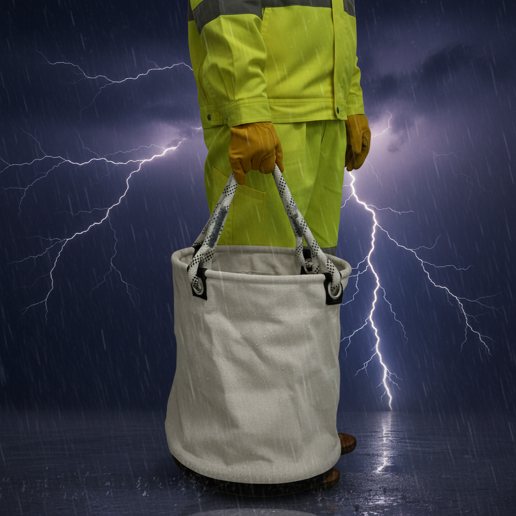 Bolsa de Ferramentas Grande 40x30cm em Lona – Resistente e Portátil para Carpinteiros, Eletricistas e Mecânicos
