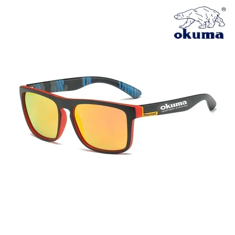 Óculos de sol polarizados Okuma UV400 oferecem proteção superior contra os raios ultravioleta, garantindo segurança ocular durante atividades ao ar livre. Seu design versátil os torna ideais para caça, pesca, condução e ciclismo, adaptando-se a diver