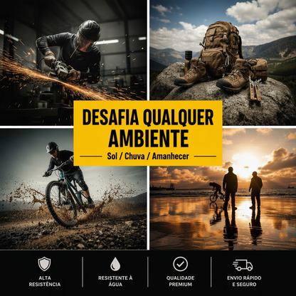 Óculos de sol polarizados Okuma UV400 oferecem proteção superior contra os raios ultravioleta, garantindo segurança ocular durante atividades ao ar livre. Seu design versátil os torna ideais para caça, pesca, condução e ciclismo, adaptando-se a diver
